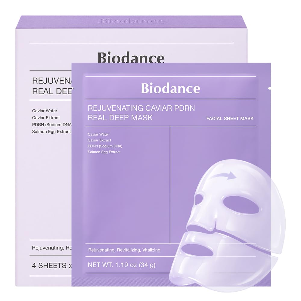 BIODANCE Bio-Collagen Real Deep Mask, Hydrating Overnight Hydrogel Face Mask, Pore Minimizing, Plumping, Elasticity Improvement, Korean Skin Care, Self Care Gifts for Women | 1.19oz(34g) x 16ea