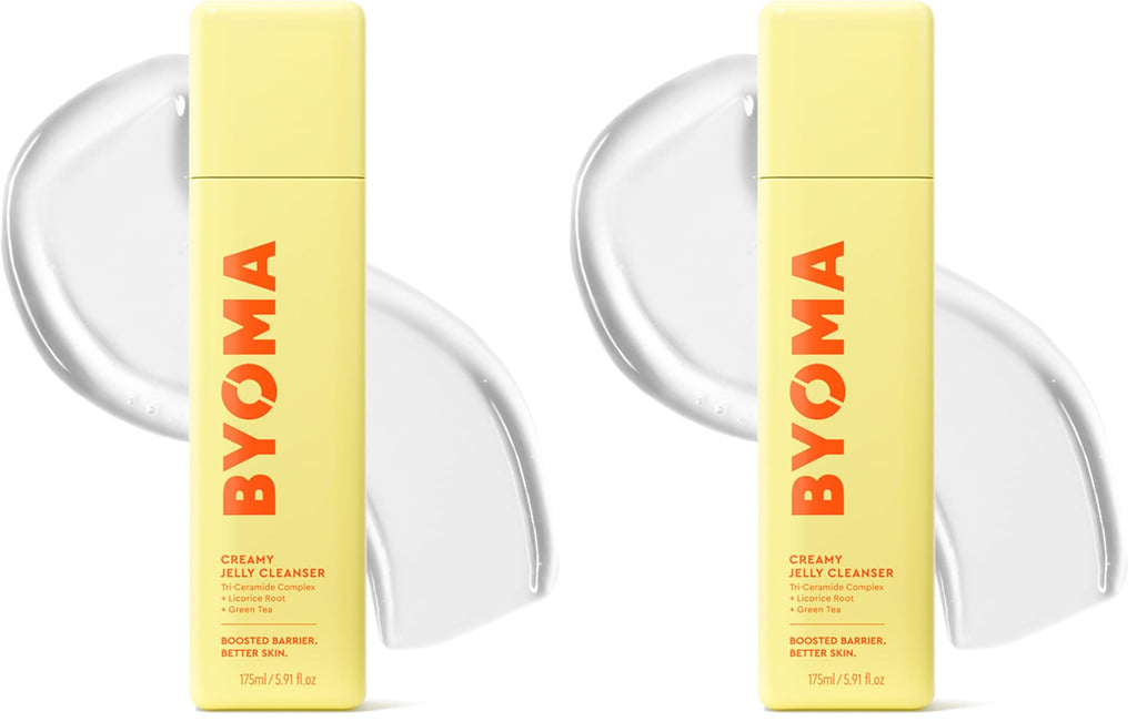 BYOMA Creamy Jelly Cleanser - Hydrating Facial Cleanser for Skin Barrier Repair -Tri-Ceramide Face Wash for Sensitive Skin & All Skin Types - Gently Removes Makeup & Excess Oil - 5.91 fl oz