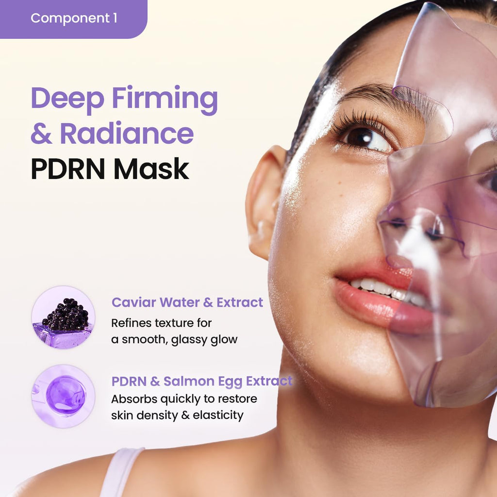 BIODANCE Caviar PDRN Brightening Set: Real Deep Mask & Eye Patches Set, Under Eye Dark Circles & Puffy Eyes, Korean Skincare Routine for Dullness, Glass Skin, Skin Care Gift Set